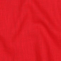 Tissu lin coton - Rouge