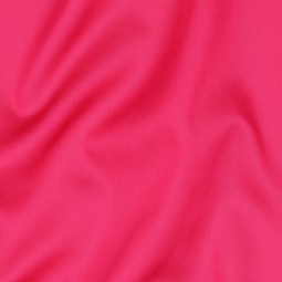 Tissu coton uni satiné rose vif