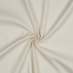 Tissu coton uni satiné crème