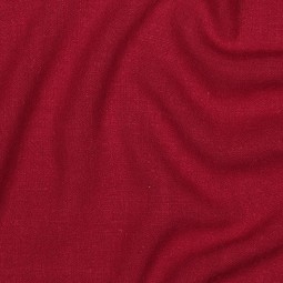 Tissu viscose et lin - Dark red