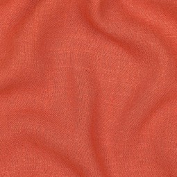 Tissu viscose et lin - Terracotta