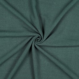 Tissu viscose et lin - Dark green