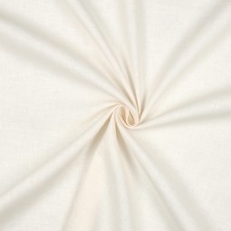 Tissu lin lavé et coton - Écru