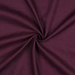 Tissu lin lavé et coton - Baies