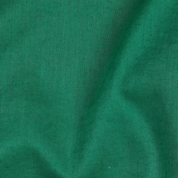 Tissu lin lavé et coton - Green