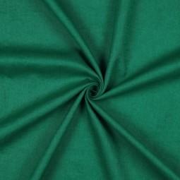 Tissu lin lavé et coton - Green