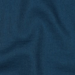 Tissu lin lavé et coton - Pétrole