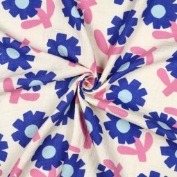 Tissu double gaze - Mélanie Bleu