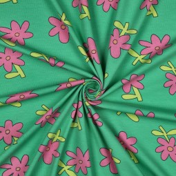Tissu jersey - Célia vert