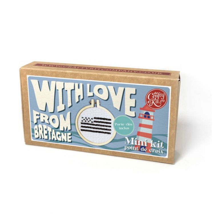 Kit de broderie - With love from bretagne