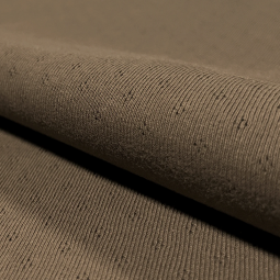 Tissu jersey coton - Ajouré taupe