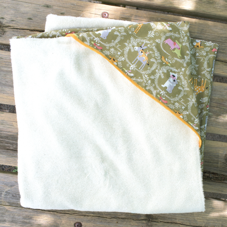 Kit de couture : Cape de bain animaux