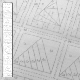 Support intissé motifs Arbres miniatures - 8 x 8 cm