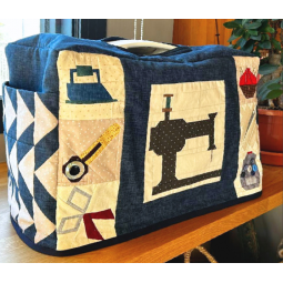 Support intissé motifs pour housse machine à coudre