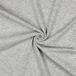 Tissu Bord-côtes - Gris clair chiné