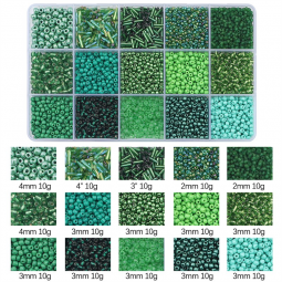 Coffret 150 g de perles de rocaille