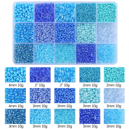 Coffret 150 g de perles de rocaille