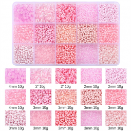 Coffret 150 g de perles de rocaille