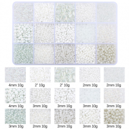Coffret 150 g de perles de rocaille