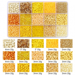 Coffret 150 g de perles de rocaille