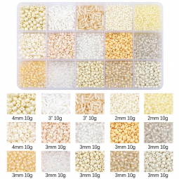 Coffret 150 g de perles de rocaille