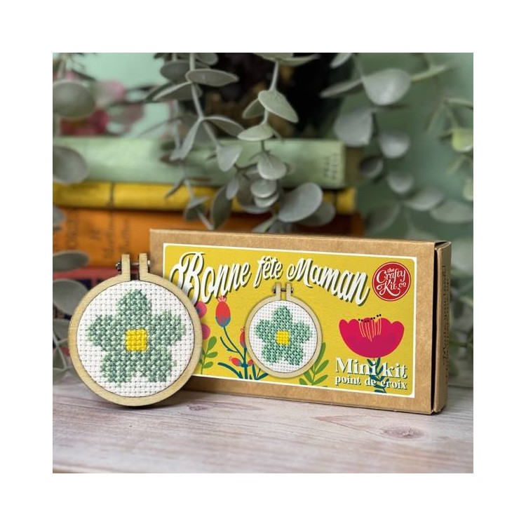 Kit de broderie - Bonne fête maman