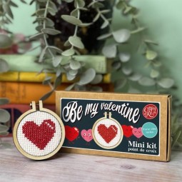 Kit de broderie - Be my valentine