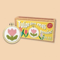 Kit de broderie - Tulipe dans mes pensées