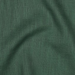 Tissu lin coton - Vert foncé