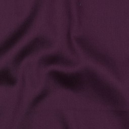 Tissu coton uni satiné - Aubergine
