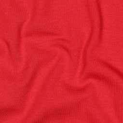 Tissu Bord-côte biologique - Rouge