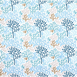 Tissu enduit - Moresby bleu