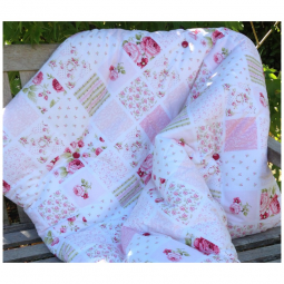 Molleton courtepointe fluffy 1,60 x 1,60 m