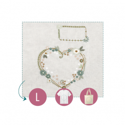 Kit de broderie - Cœur planche custo