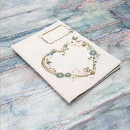 Kit de broderie - Cœur planche custo