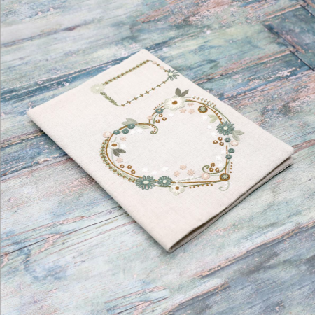 Kit de broderie - Cœur planche custo