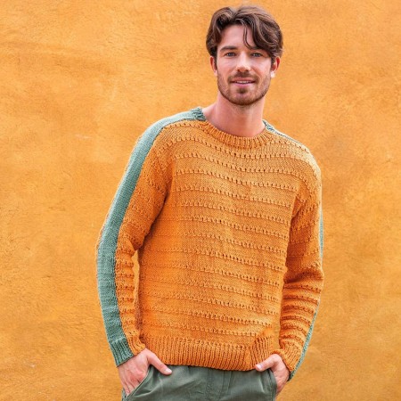 Kit de tricot - Pull bicolore - Alabama