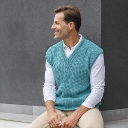 Kit de tricot - Gilet - Fair Cotton