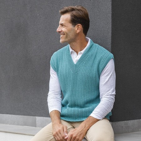 Kit de tricot - Gilet - Fair Cotton