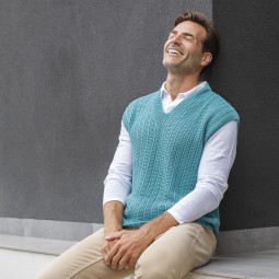 Kit de tricot - Gilet - Fair Cotton