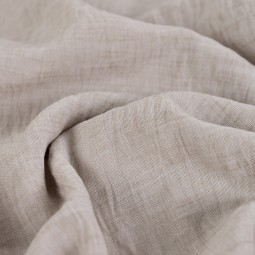 Tissu polyester - Aspect lin uni