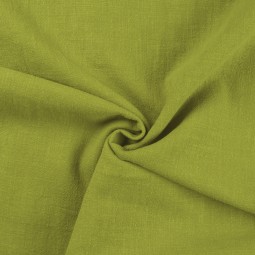 Tissu lin lavé - Citron vert