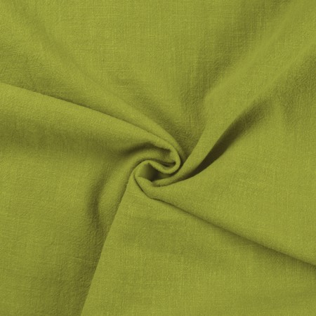 Tissu lin lavé - Citron vert