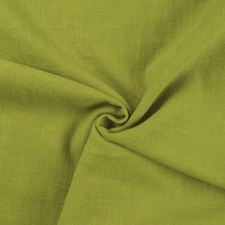 Tissu lin lavé - Citron vert