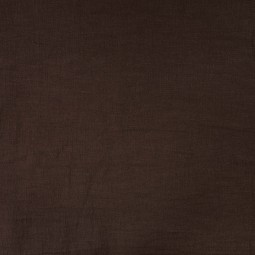 Tissu lin lavé - brun foncé