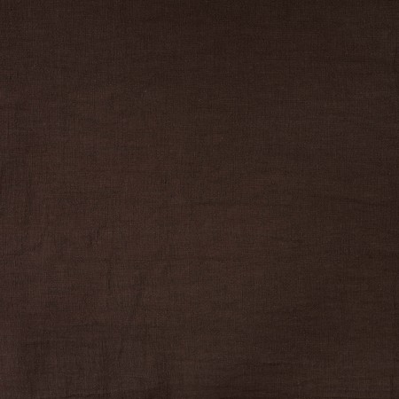 Tissu lin lavé - brun foncé
