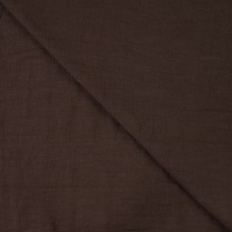 Tissu lin lavé - brun foncé