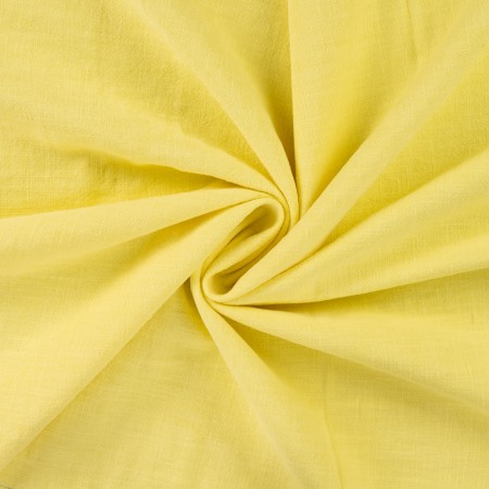Tissu lin lavé - Jaune