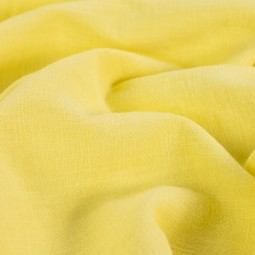 Tissu lin lavé - Jaune