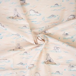 Tissu Katia fabrics - Popeline de coton - Sea lion